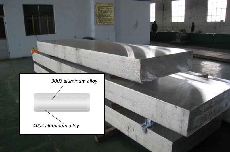 cladding ratio of 4004/3003/4004 cladding alu